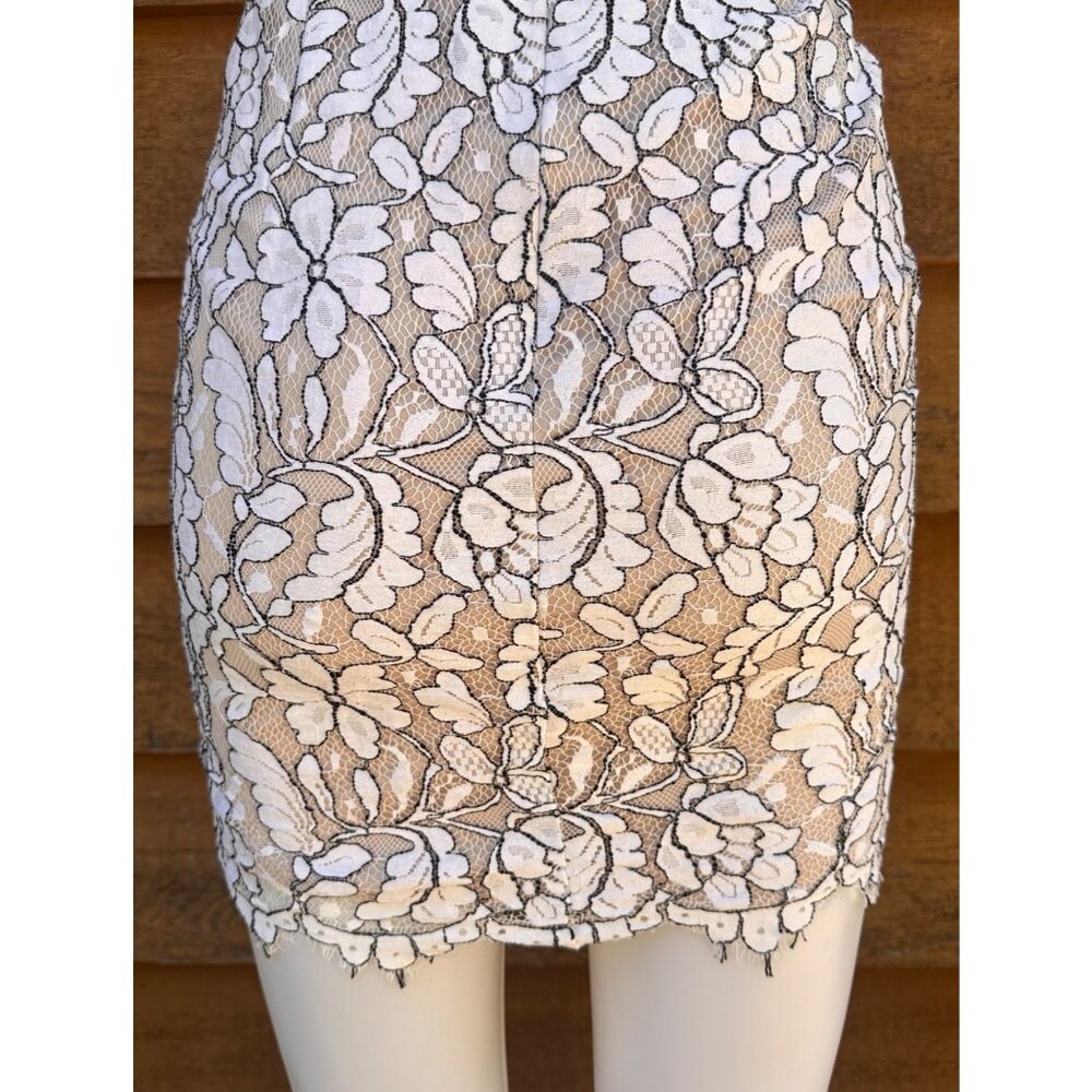 Lulus White Lace Floral Embroidered Mini Dress With Adjustable Spaghetti Straps - Picture 8 of 9
